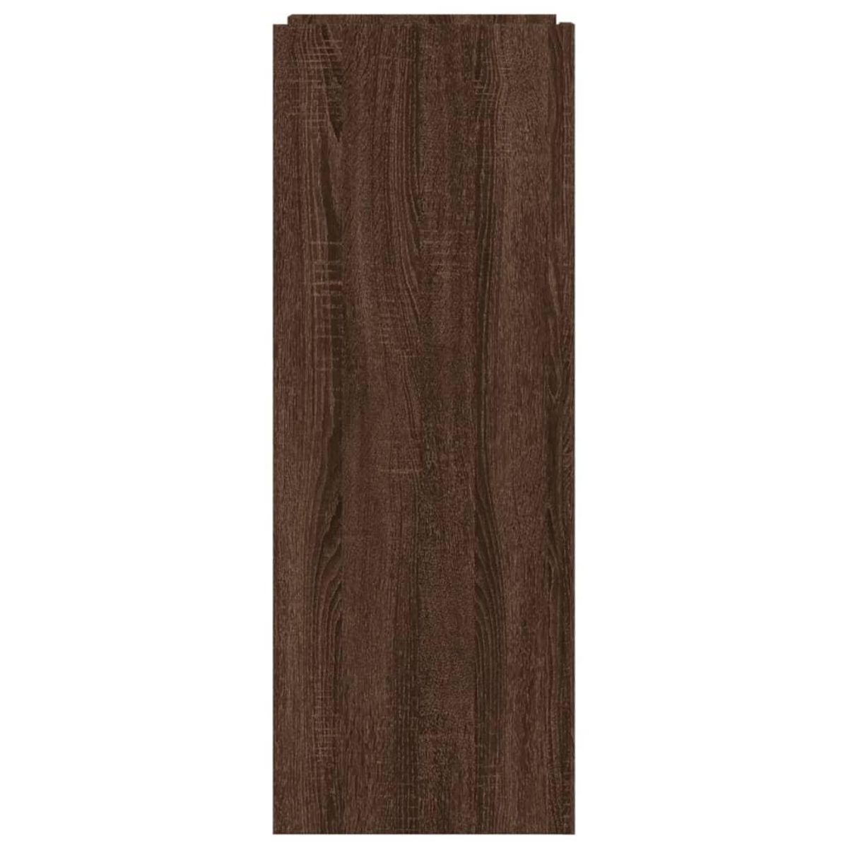 VIDAXL Armoire a chaussures chene marron 74,5x37,5x100 cm