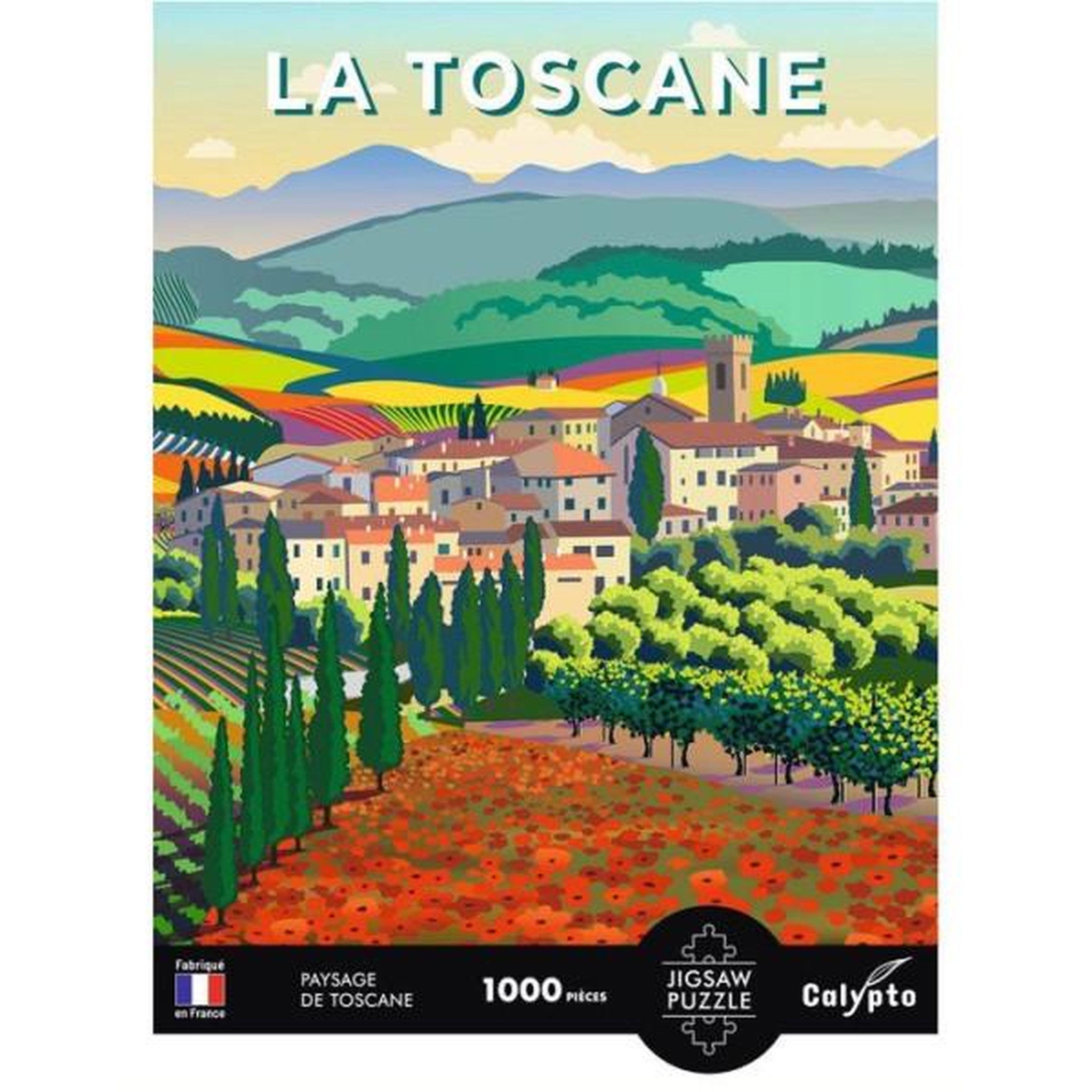 Voir la diapositive 3 : Sentosphere PUZZLE 1000 P Paysage de Toscane