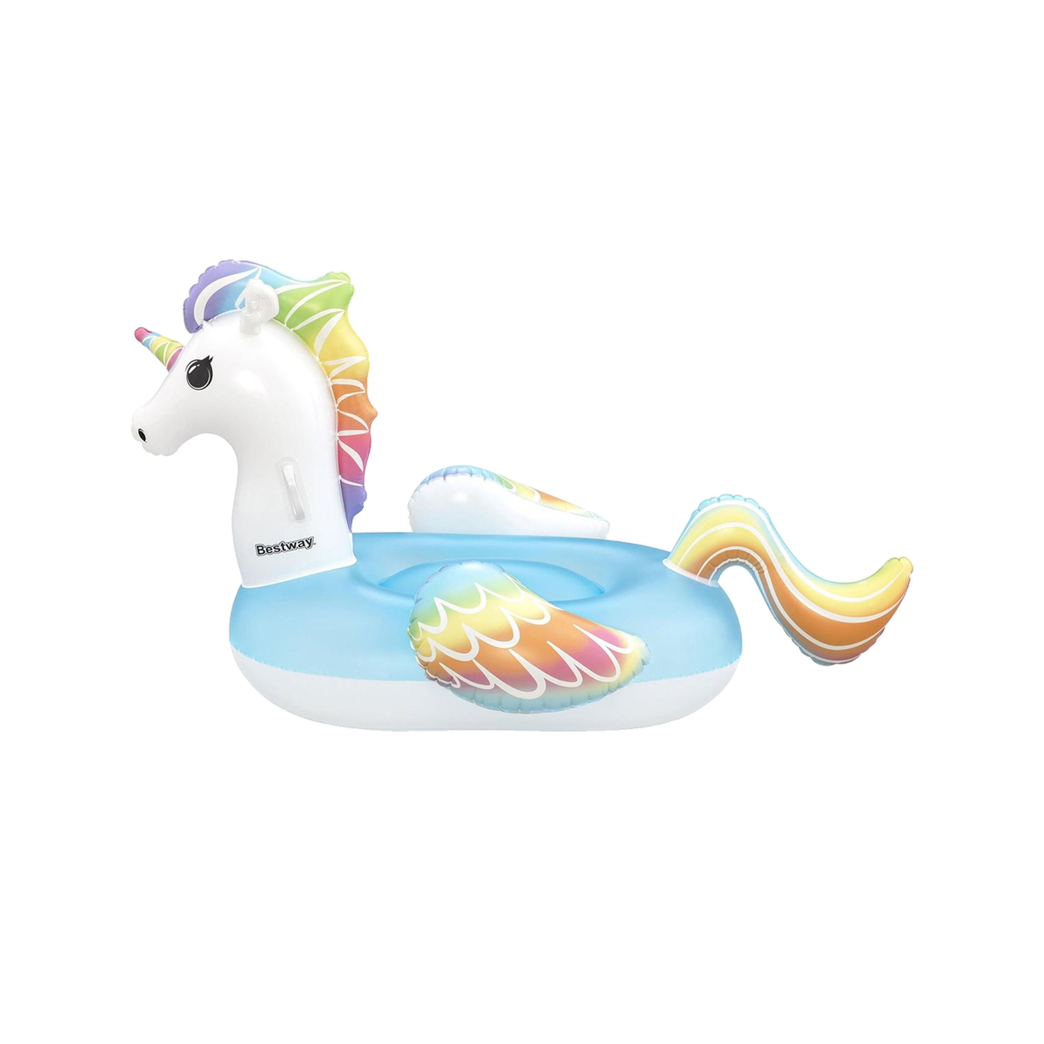 Voir la diapositive 2 : BESTWAY Bouée à chevaucher Fantasy Unicorn