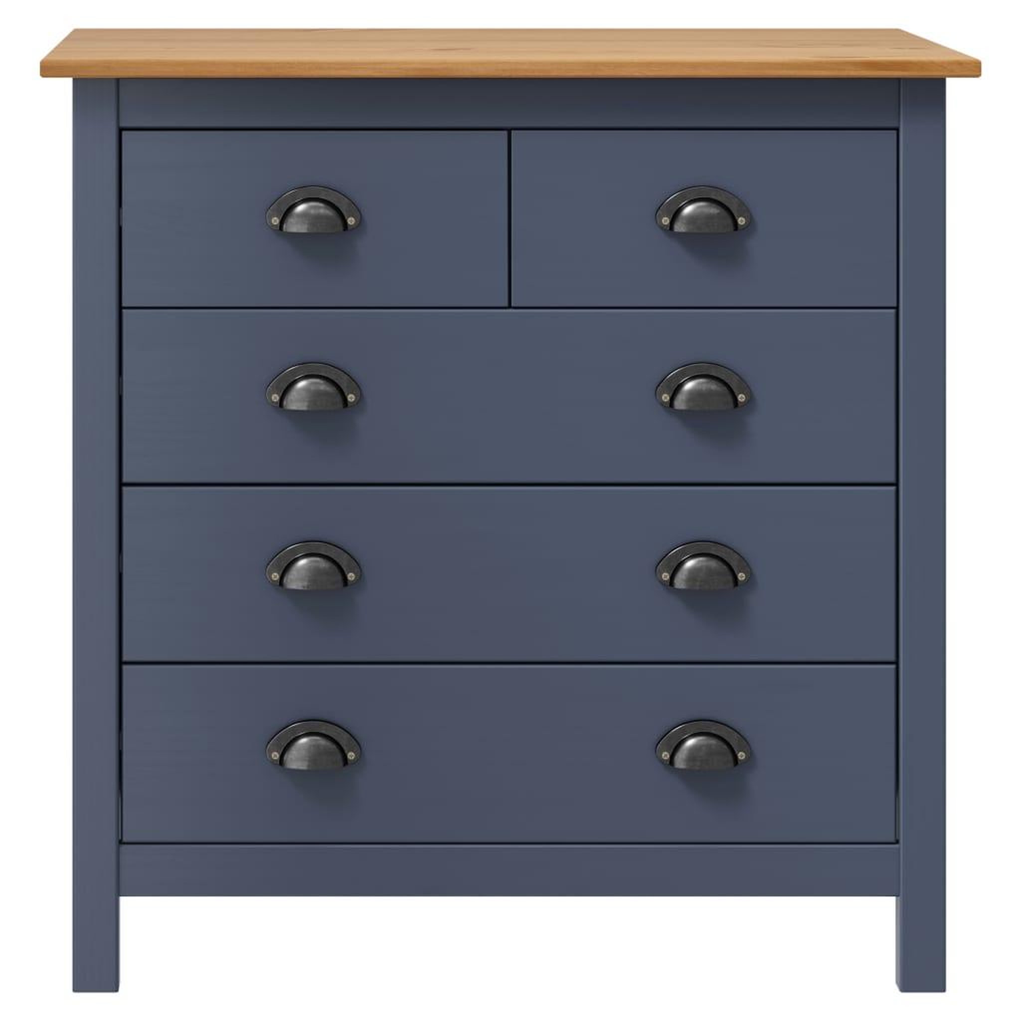 Voir la diapositive 2 : VIDAXL Buffet Hill Gris 79x40x80 cm Bois de pin solide