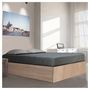 Voir la diapositive 1 : Ensemble Lit coffre avec sommier relevable  140x190 cm BARCELONA + matelas 140x190 cm DIONE