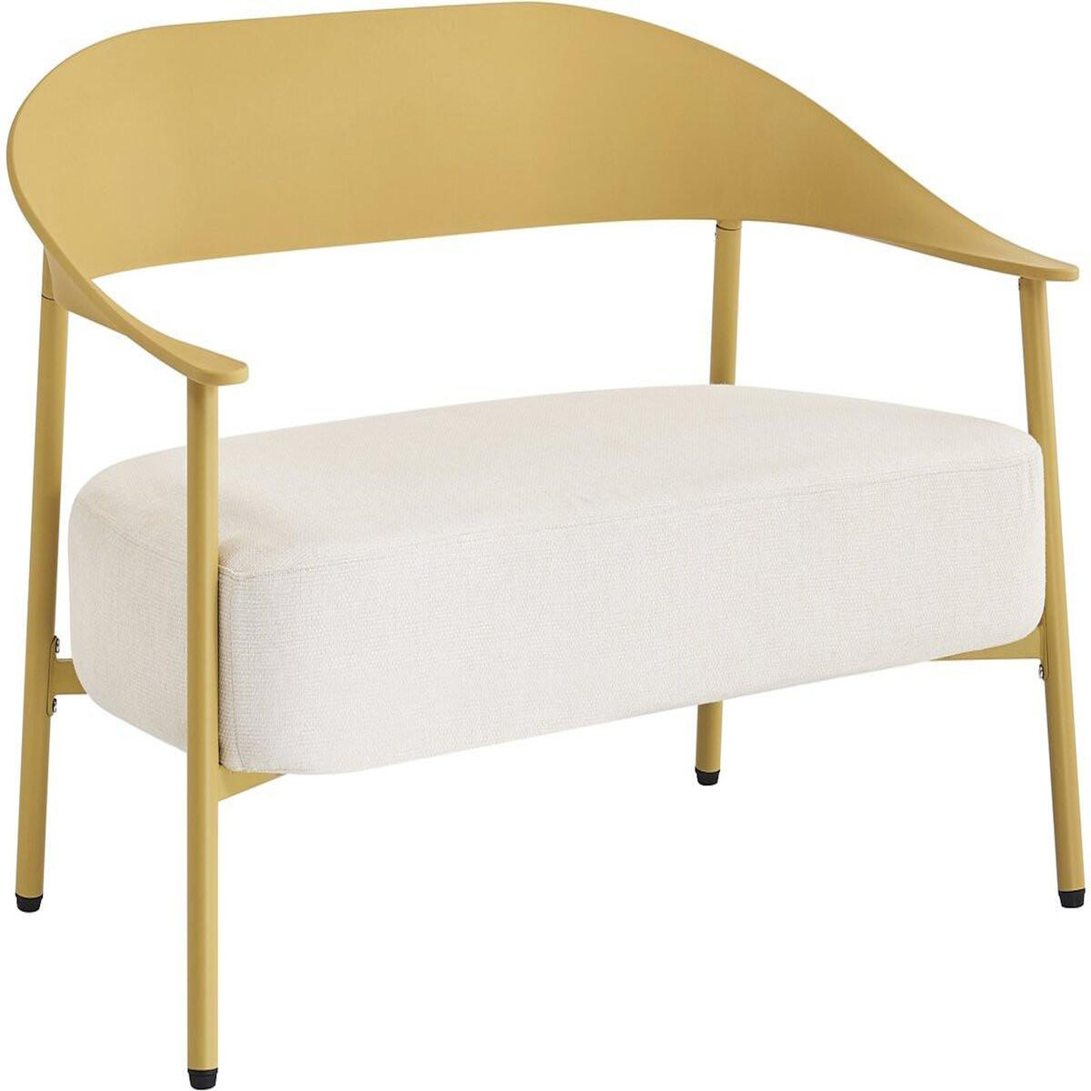 Habitat et Jardin Salon de jardin en métal et plastique  Céora  - 4 places - Jaune