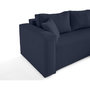 Voir la diapositive 6 : BEST MOBILIER Topaze - canapé d'angle déhoussable réversible 4 places en tissu