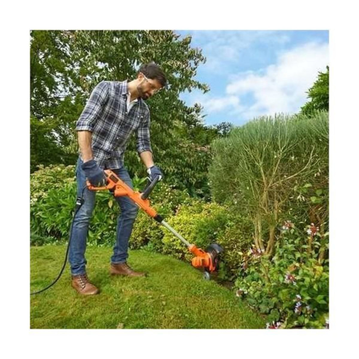 Black et Decker Tondeuse a Gazon BLACK+DECKER Outil 3-en-1 Filaire 550W Coupe-Bordures BESTA530CM-QS Dresse-Bordures et   30 cm