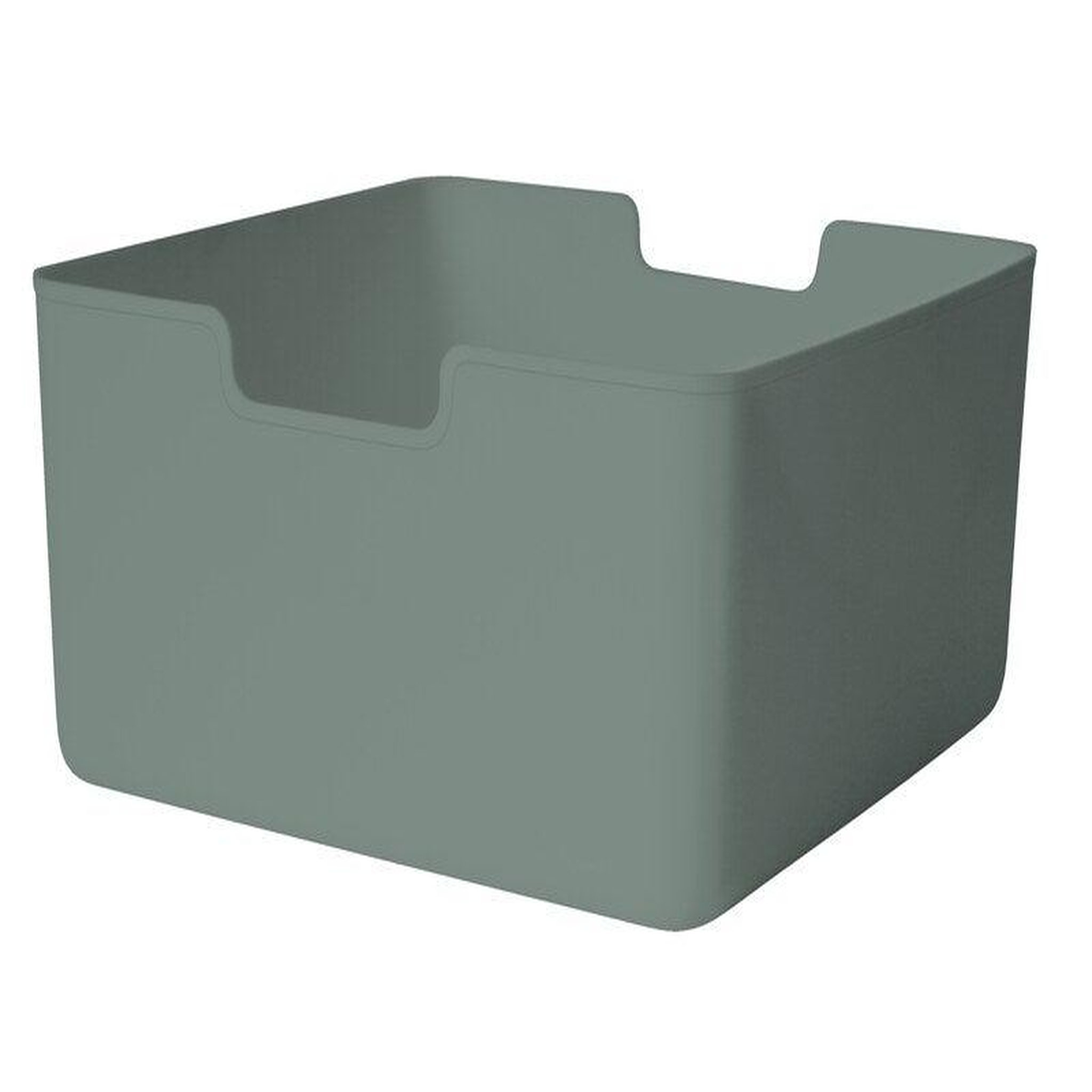 CENTRALE BRICO Bac plastique recycle M KUB Sage 2 H.15 x l.31 x P.31 cm