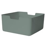 CENTRALE BRICO Bac plastique recycle M KUB Sage 2 H.15 x l.31 x P.31 cm