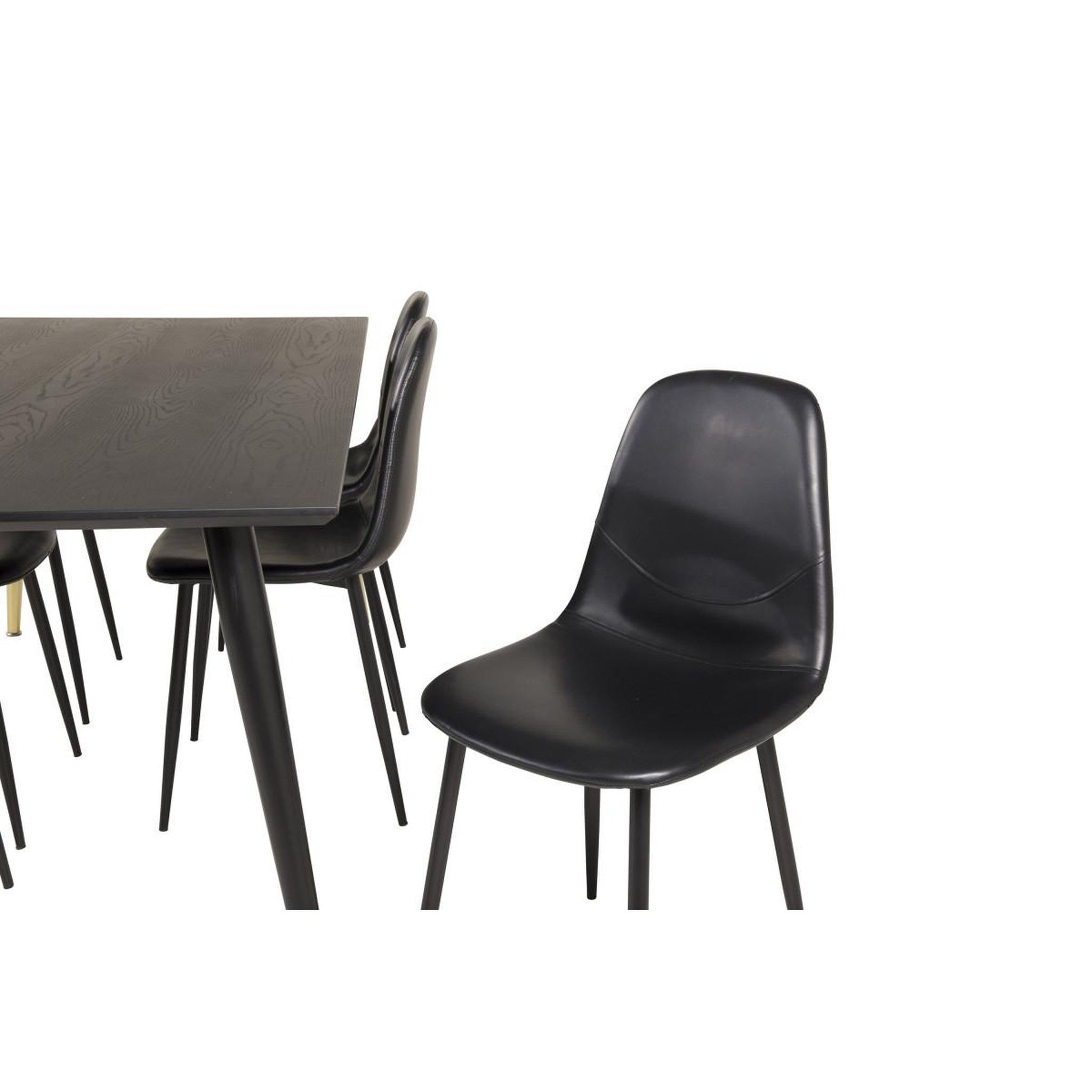 Voir la diapositive 5 : Paris Prix Ensemble table à manger & 6 chaises  dipp & polar  180cm noir