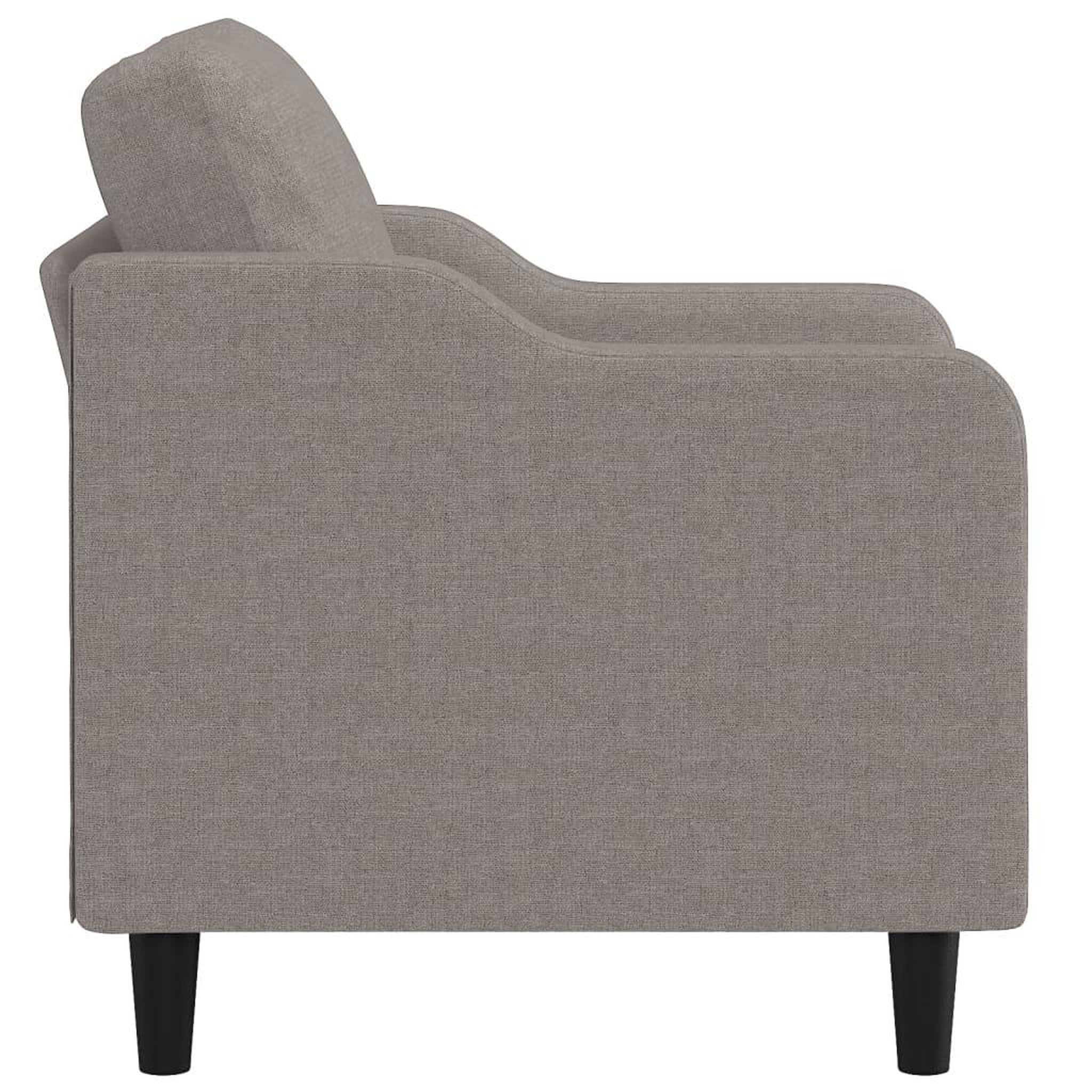 Voir la diapositive 4 : VIDAXL Fauteuil Taupe 60 cm Tissu