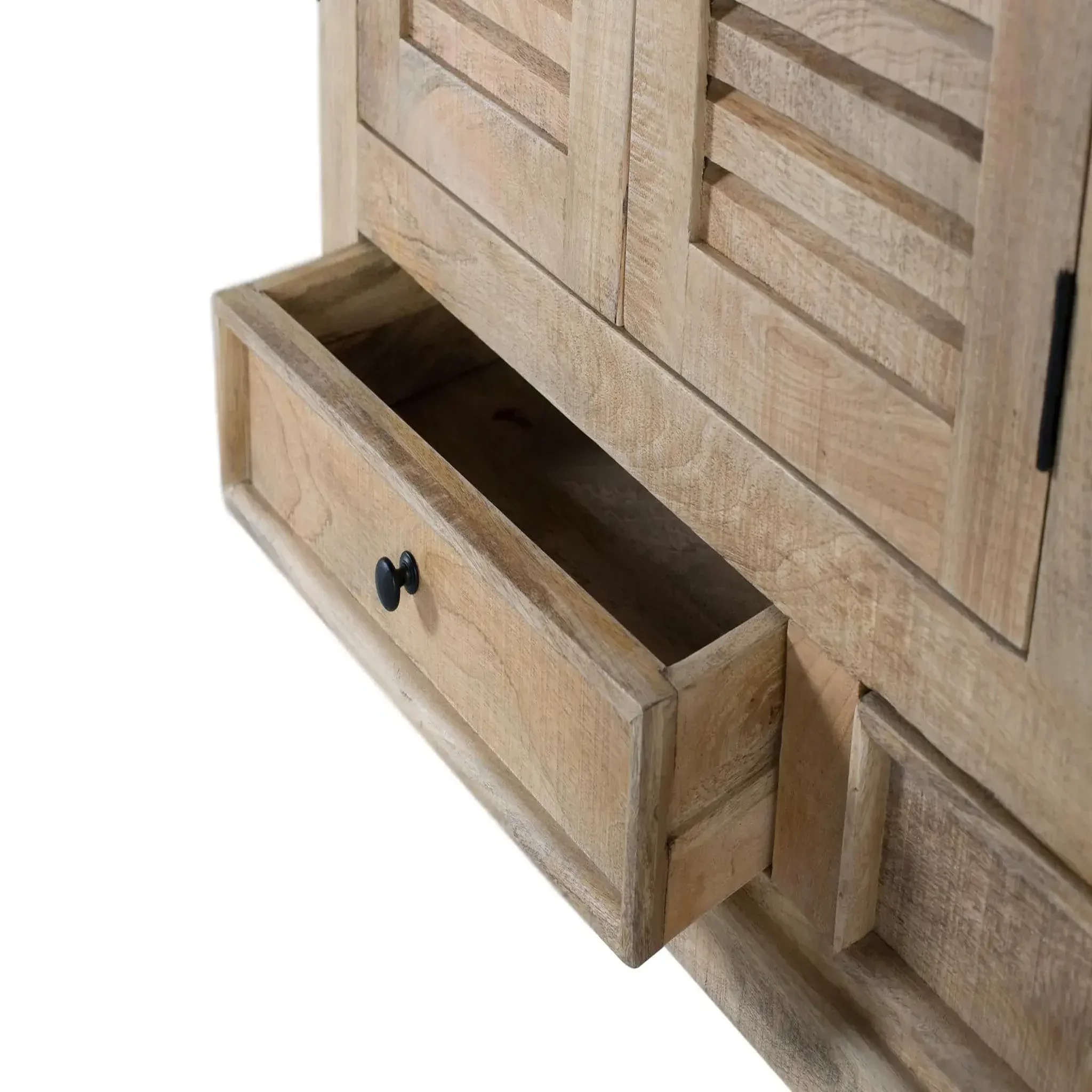 Voir la diapositive 3 : GINER Y COLOMER SL Buffet en bois de manguier 120cm style rustique contemporain
