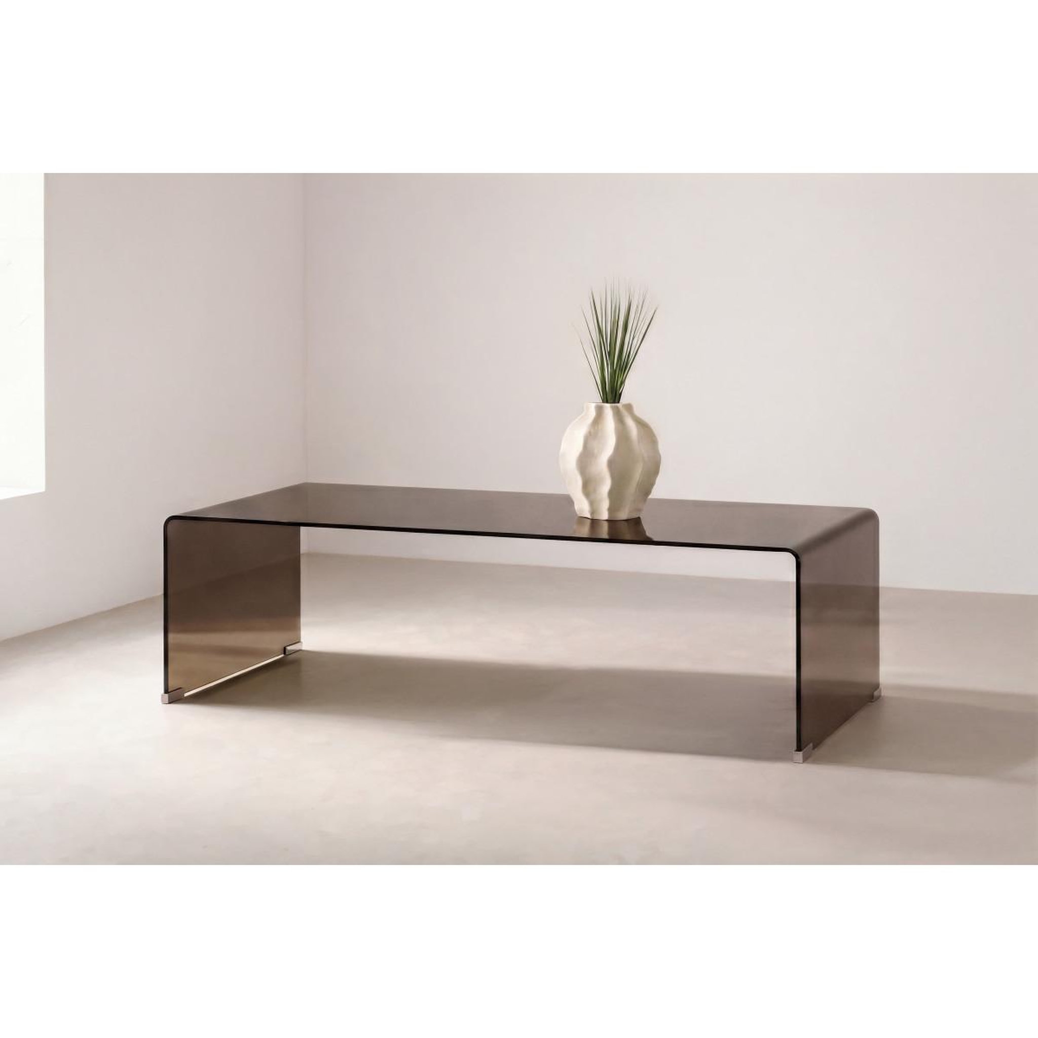Voir la diapositive 5 : Paris Prix Table basse en verre  telemark  120cm marron
