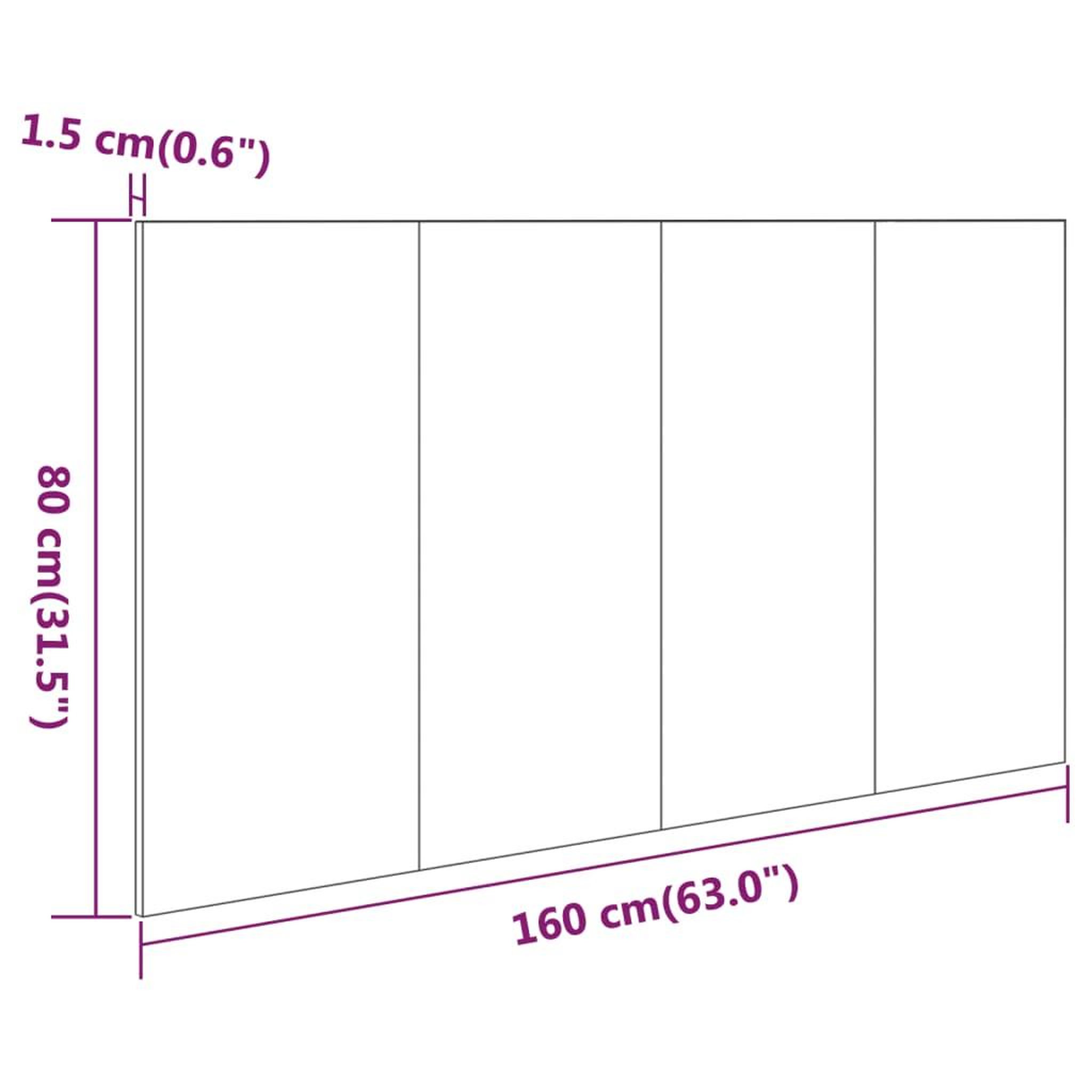 Voir la diapositive 6 : VIDAXL Tete de lit Chene sonoma 160x1,5x80 cm Bois d'ingenierie