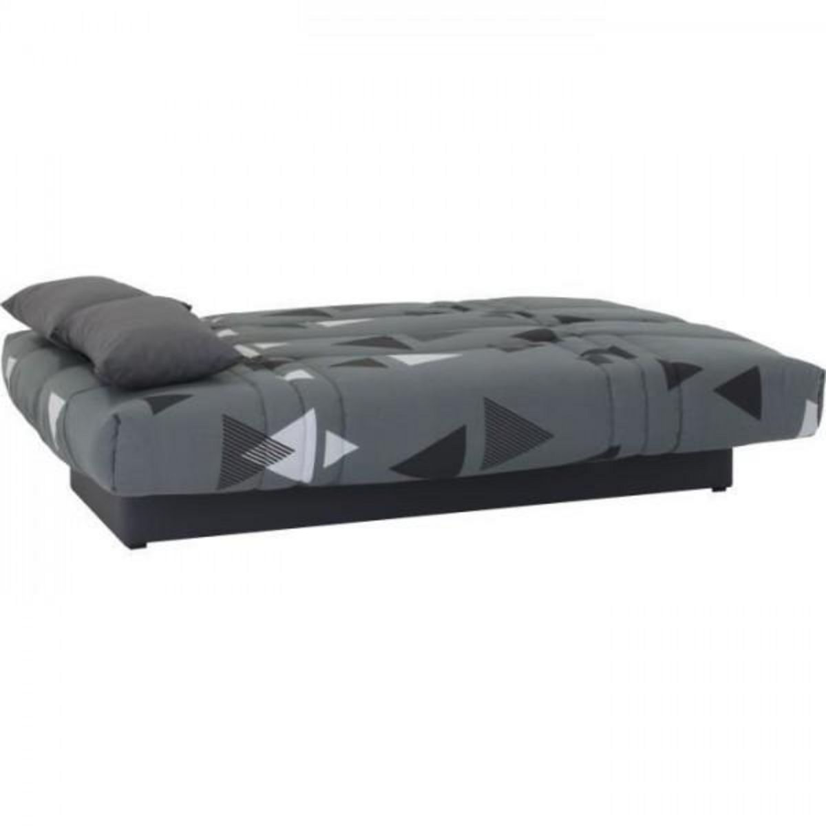 MARKET24 Banquette clic clac 3 places - tissu Bikini gris - Style contemporain - L 190 x P 92 cm - DREAM