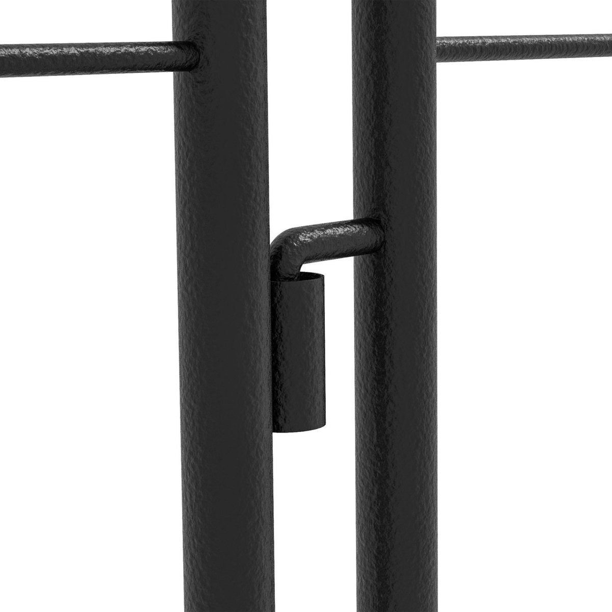 OUTSUNNY Lot de 4 treillis de jardin support pour plantes grimpantes L.50 x H.180 cm acier noir