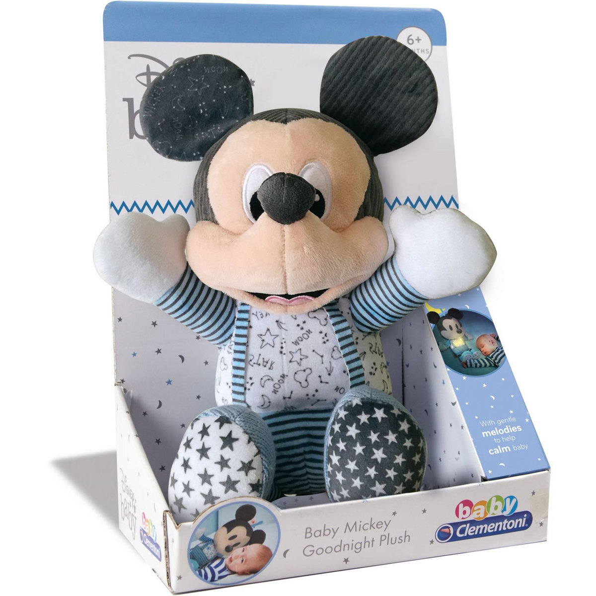 CLEMENTONI Peluche veilleuse Mickey
