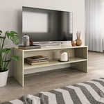 VIDAXL Meuble TV Chene sonoma 100x40x40 cm Bois d'ingenierie