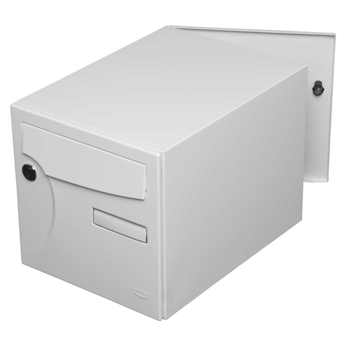 RENZ Boîte aux lettres normalisée 2 portes extérieur RENZ acier blanc brillant