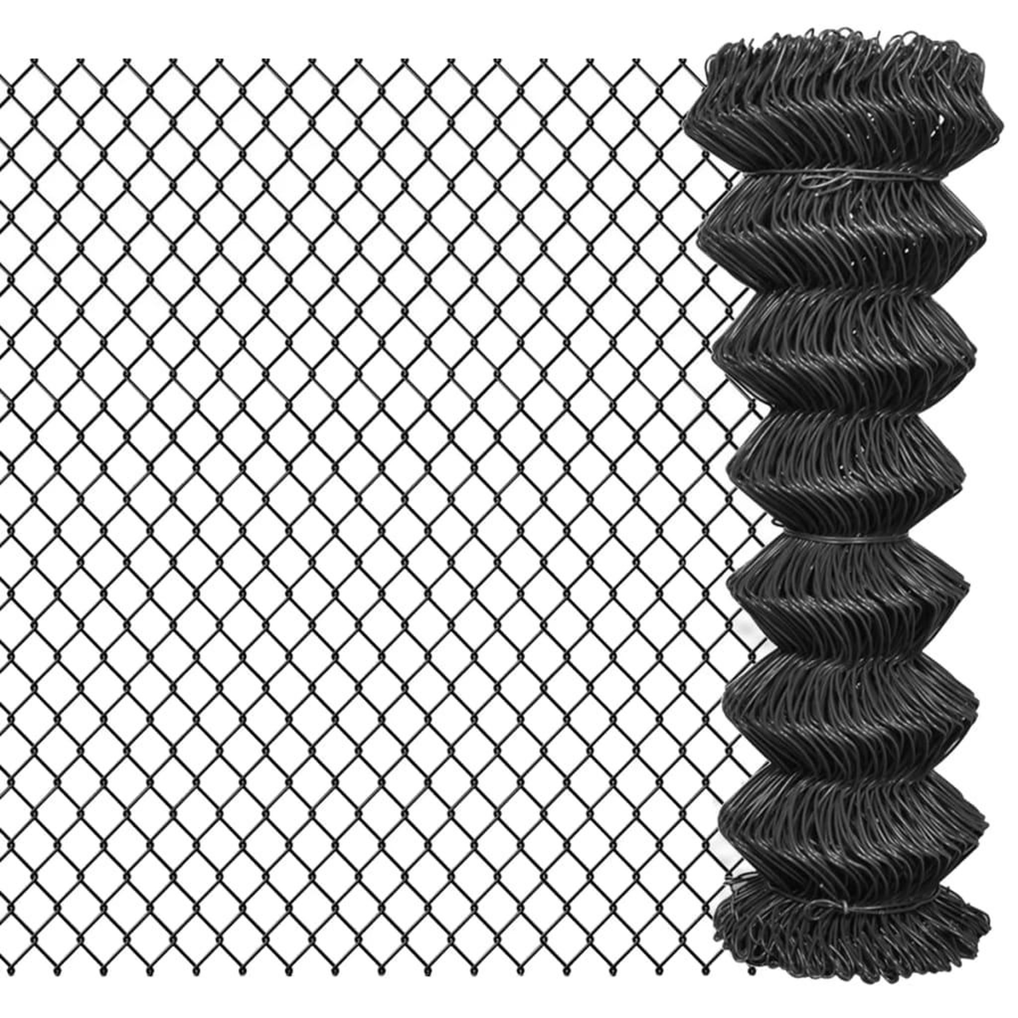 Voir la diapositive 1 : VIDAXL Cloture a mailles Acier 25 x 1,25 m Gris