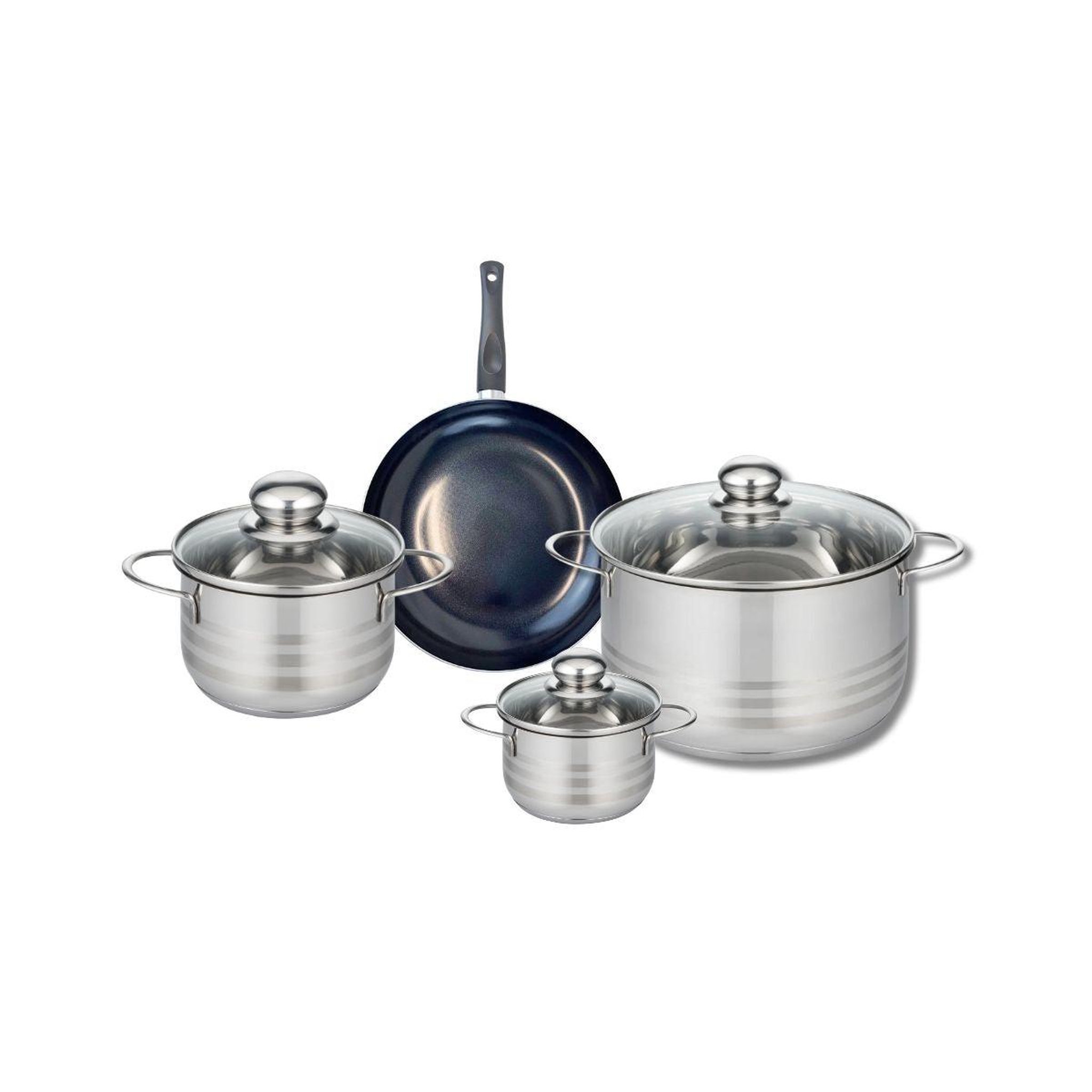 ELO Ensemble de 1 poêle de cuisson 20 cm et 3 faitouts 12, 16 et 24 cm elo prima brillant