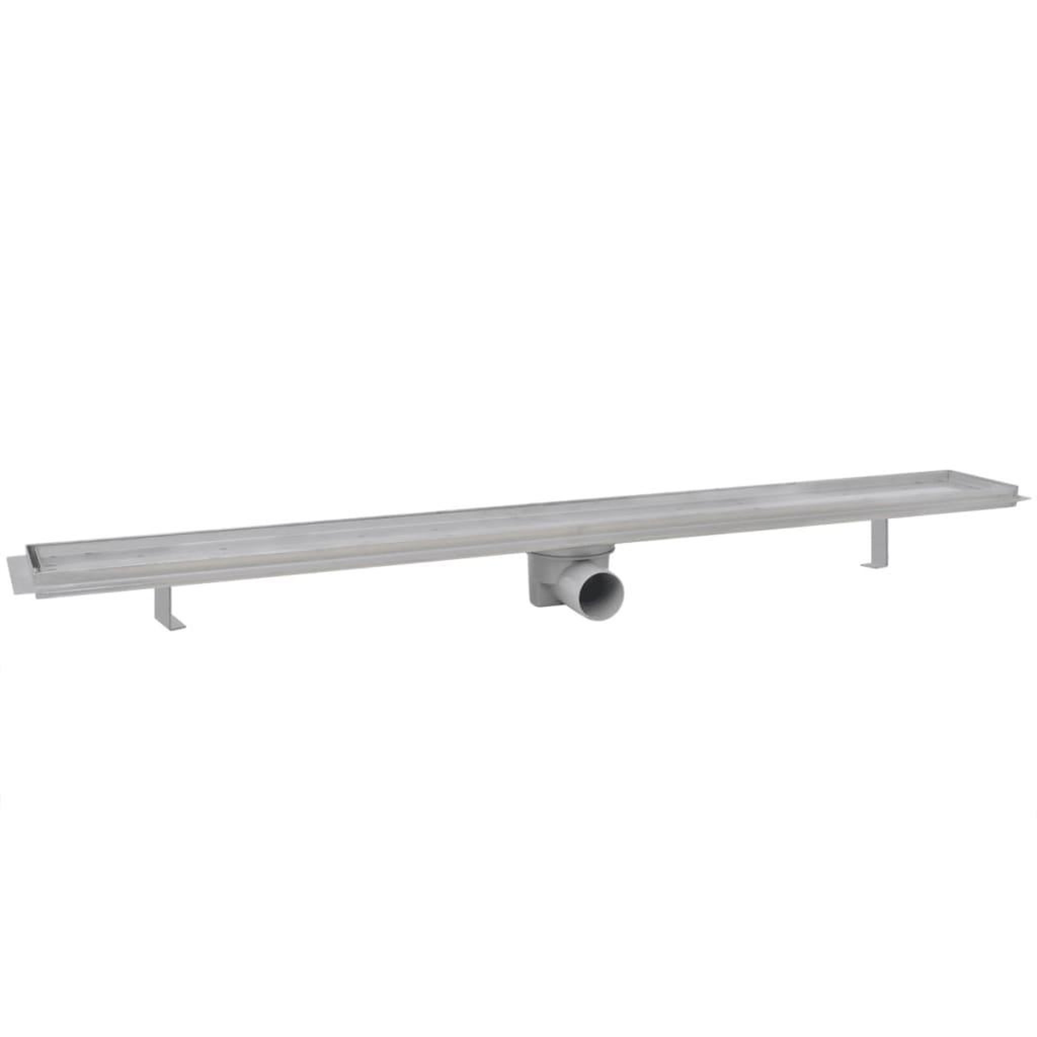 Voir la diapositive 3 : VIDAXL Drain de douche lineaire 2 pc 1030 x 140 mm Acier inoxydable