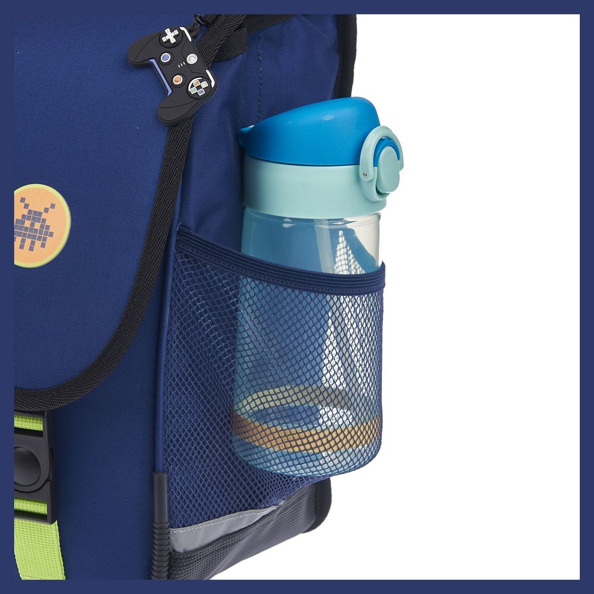 AUCHAN Cartable 41 cm bleu MODERN GAMING