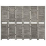 Voir la diapositive 1 : VIDAXL Cloison de separation 6 panneaux Gris 214x166 cm Bois solide