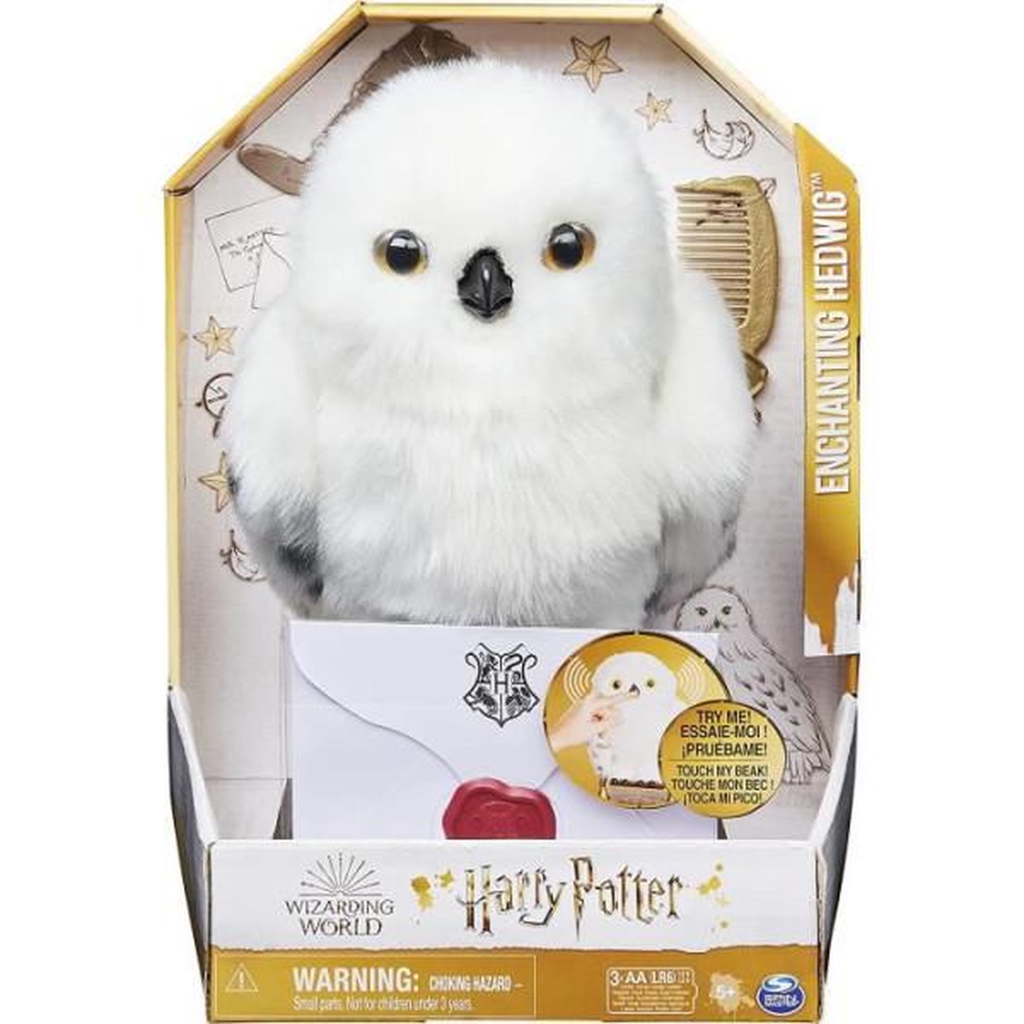 Voir la diapositive 2 : Spin Master Harry Potter – Hedwige Enchantée – Peluche Interactive – Des 5 ans – 30cm