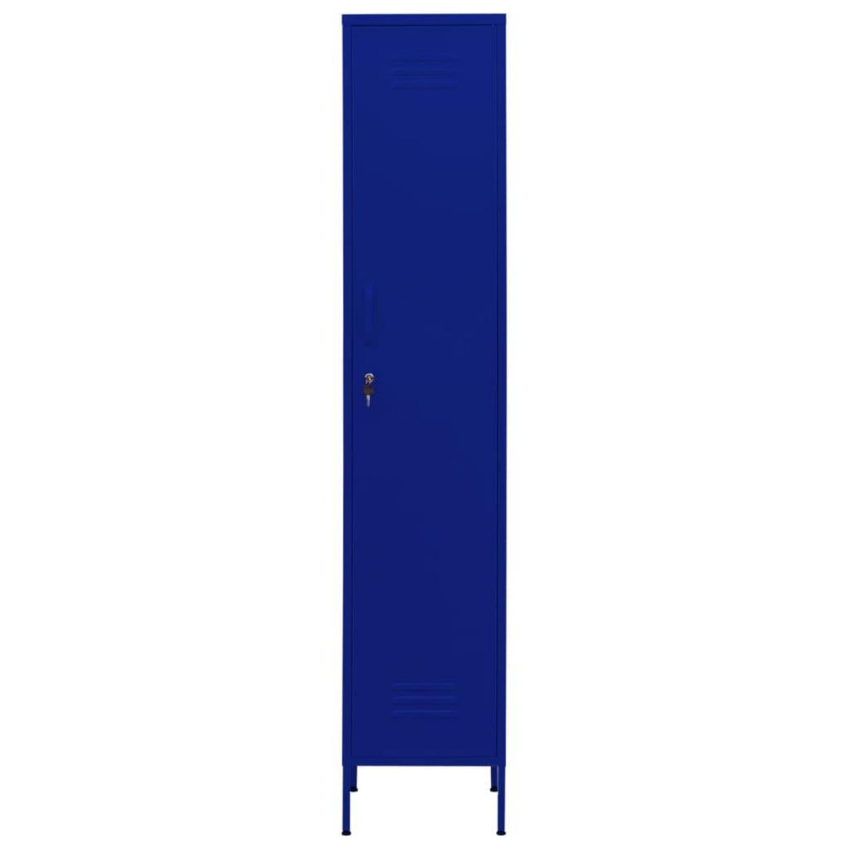 VIDAXL Armoire a casiers Bleu marine 35x46x180 cm Acier