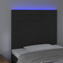 Voir la diapositive 3 : VIDAXL Tete de lit a LED Noir 80x5x118/128 cm Velours