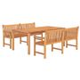 Voir la diapositive 3 : VIDAXL Ensemble a manger de jardin 3 pcs Bois de teck massif