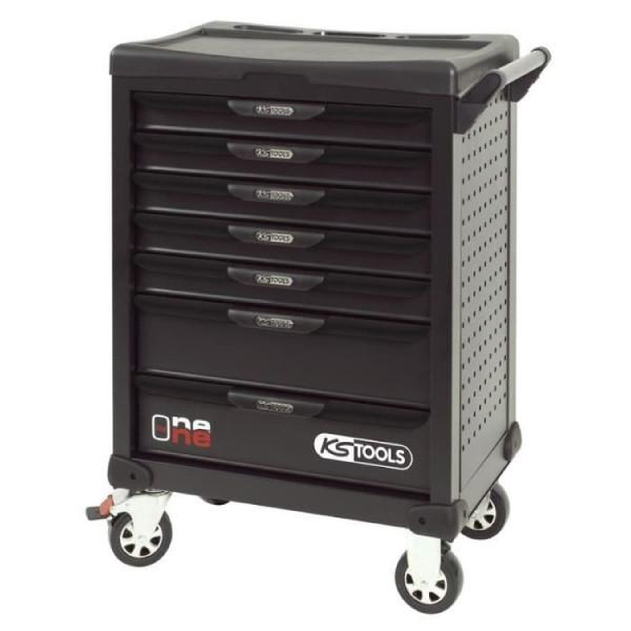 KS TOOLS Servante d'atelier - vide - 7 tiroirs - ks tools - 823.0007 - noir - servante one by one - charge max/tiroir de 45kg