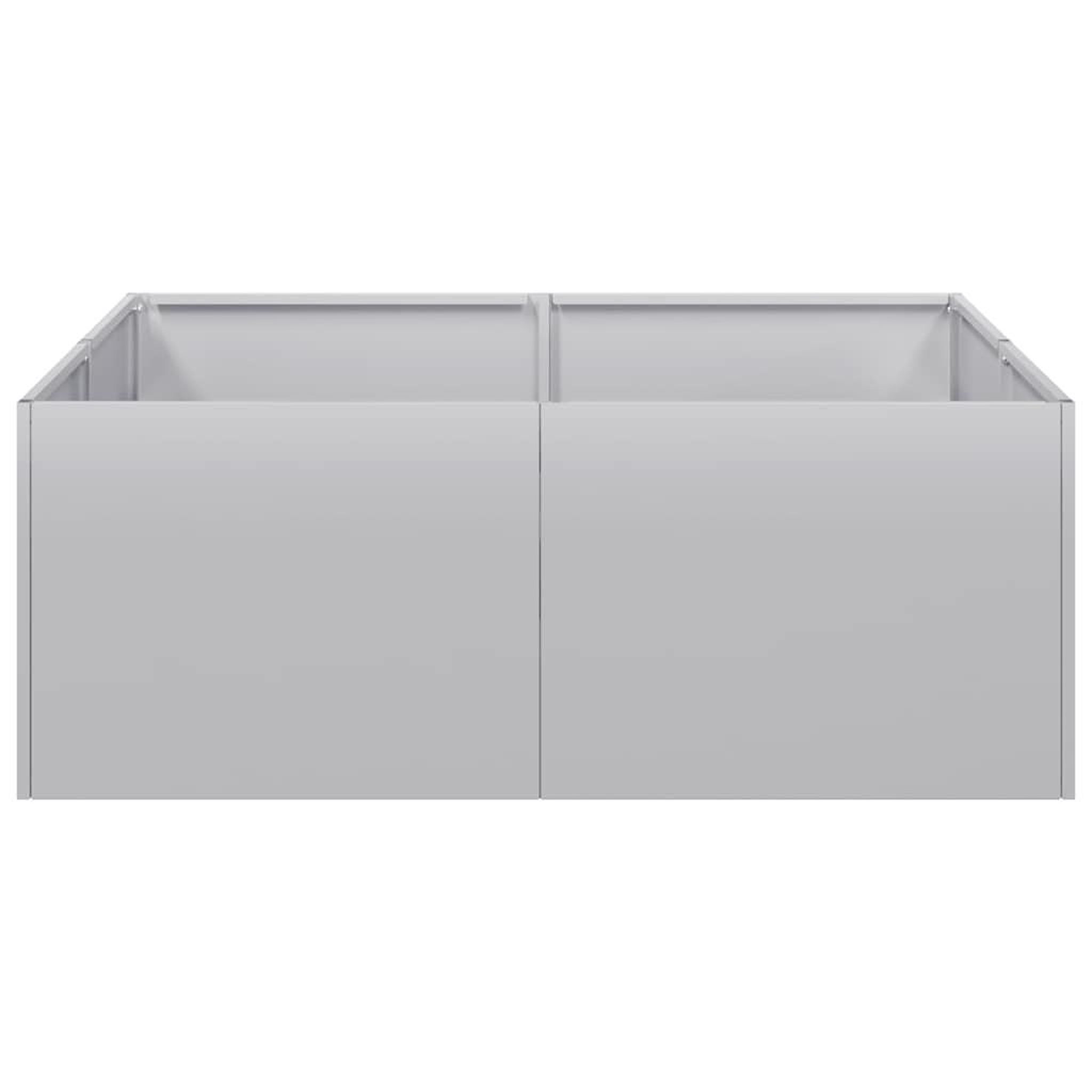 Voir la diapositive 4 : VIDAXL Jardiniere 80x80x30 cm acier galvanise