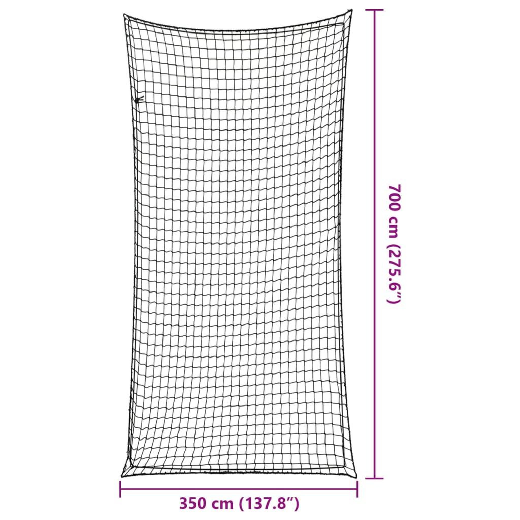 Voir la diapositive 6 : VIDAXL Filet pour remorque avec corde elastique noir 7x3,5 m PP
