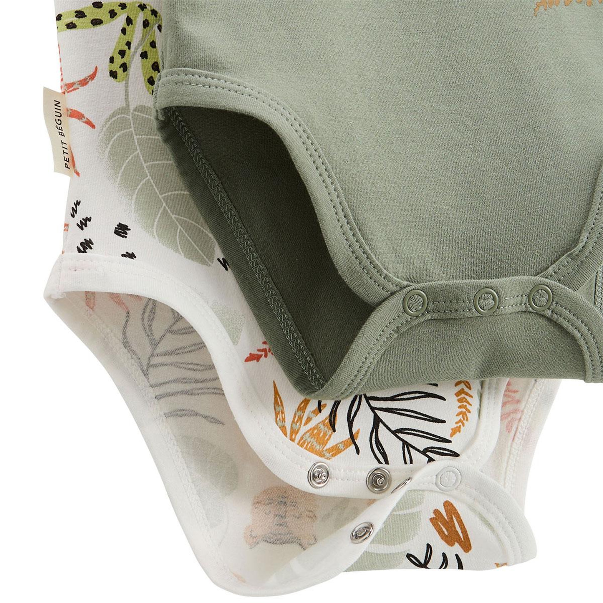 Voir la diapositive 2 : Petit Béguin Lot de 2 bodies bébé sans manches dumbea