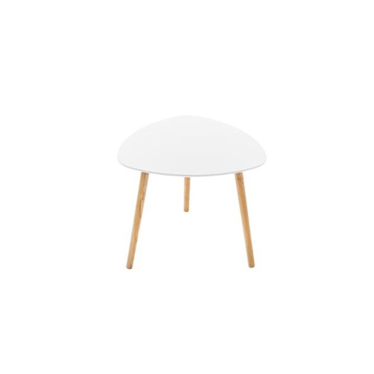 ATMOSPHERA Lot de 3 Tables à Café Gigognes  Mileo  60cm Blanc