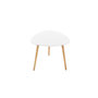 Voir la diapositive 5 : ATMOSPHERA Lot de 3 Tables à Café Gigognes  Mileo  60cm Blanc