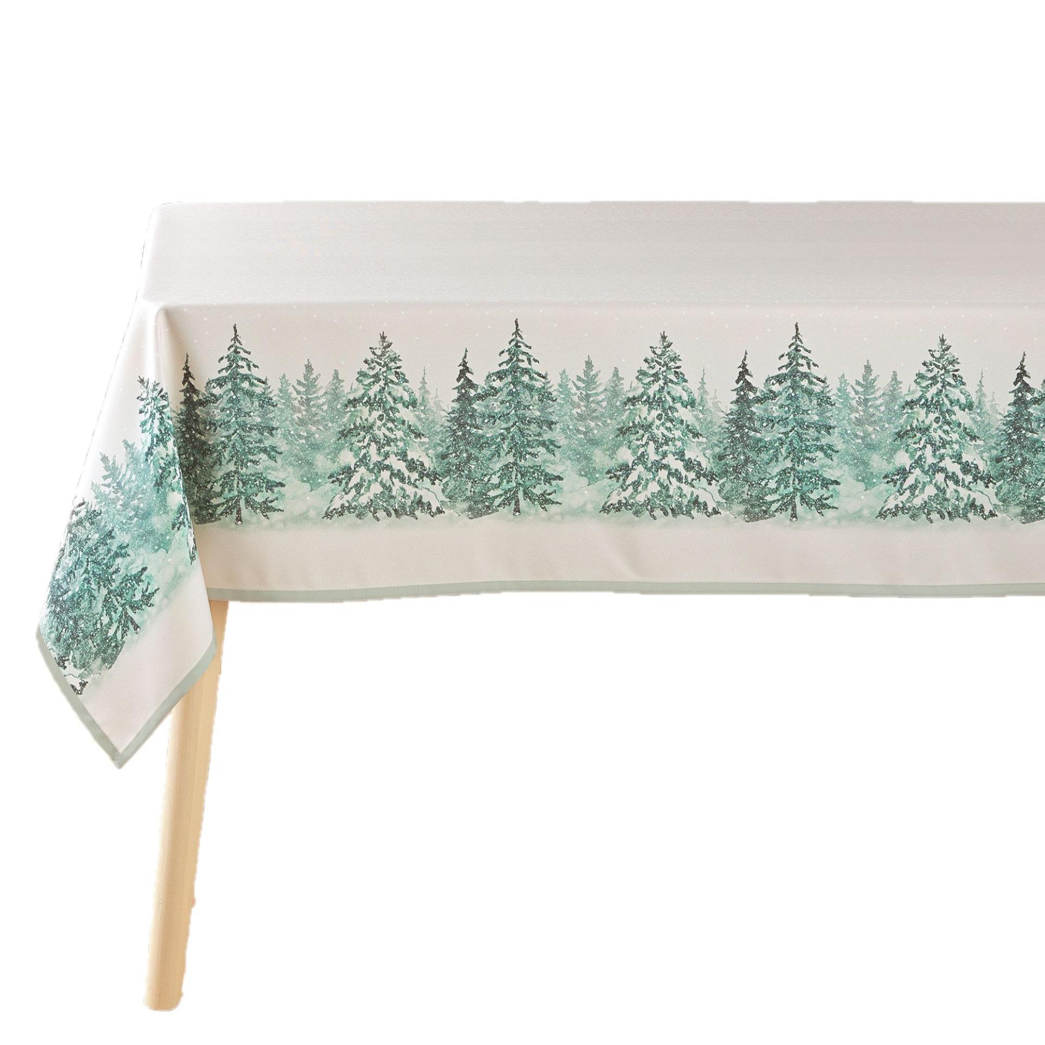 Eden Nappe rectangle foret de sapin. Coloris disponibles : Beige
