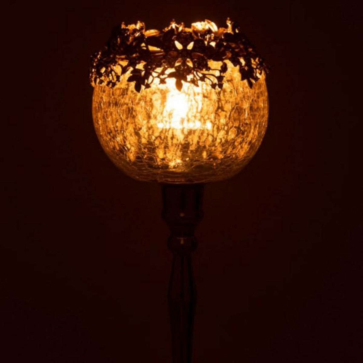 Paris Prix Photophore sur Pied en Métal  Bijou  33cm Argent