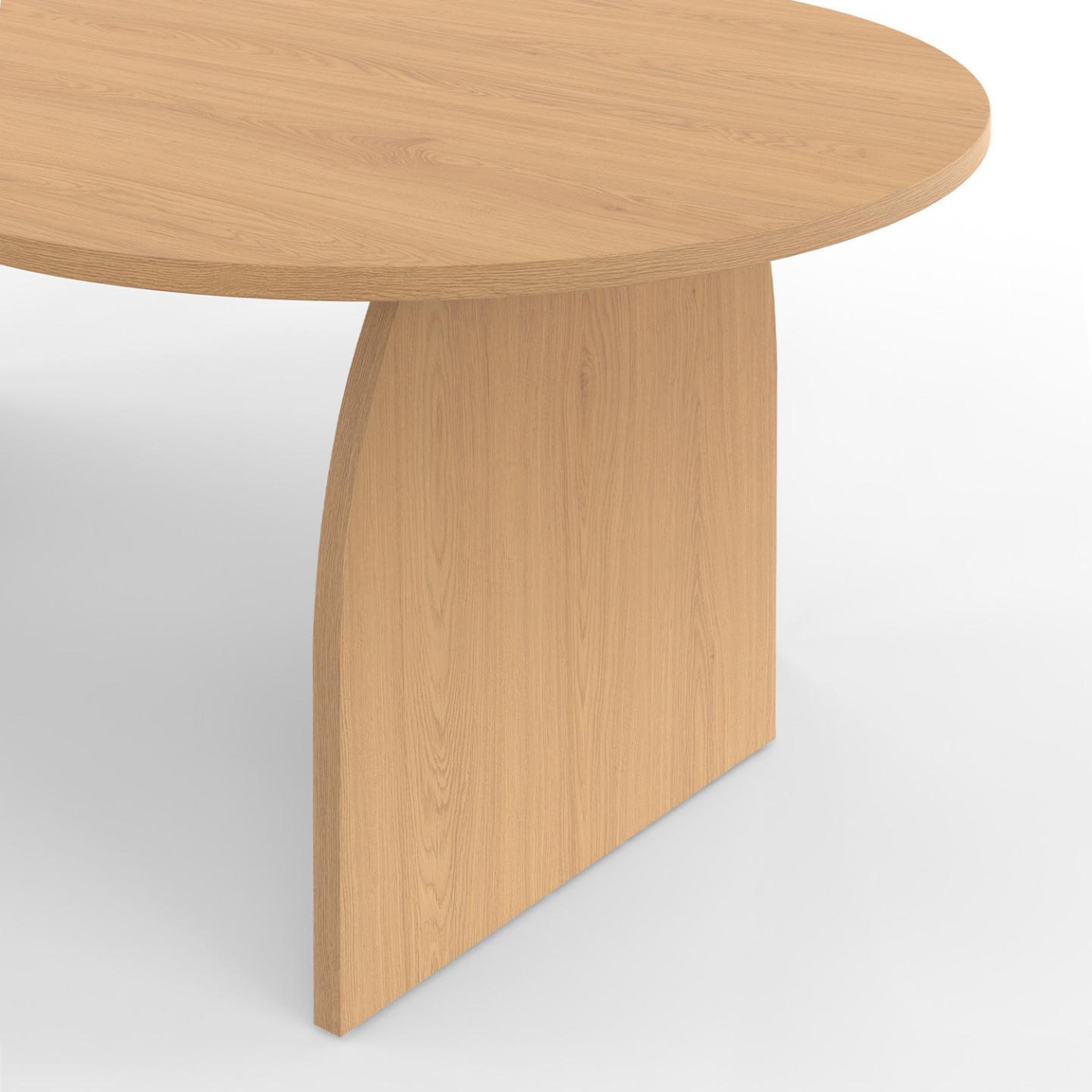 Voir la diapositive 5 : ID MARKET Table basse japandi ovale edith 110 cm bois effet hêtre