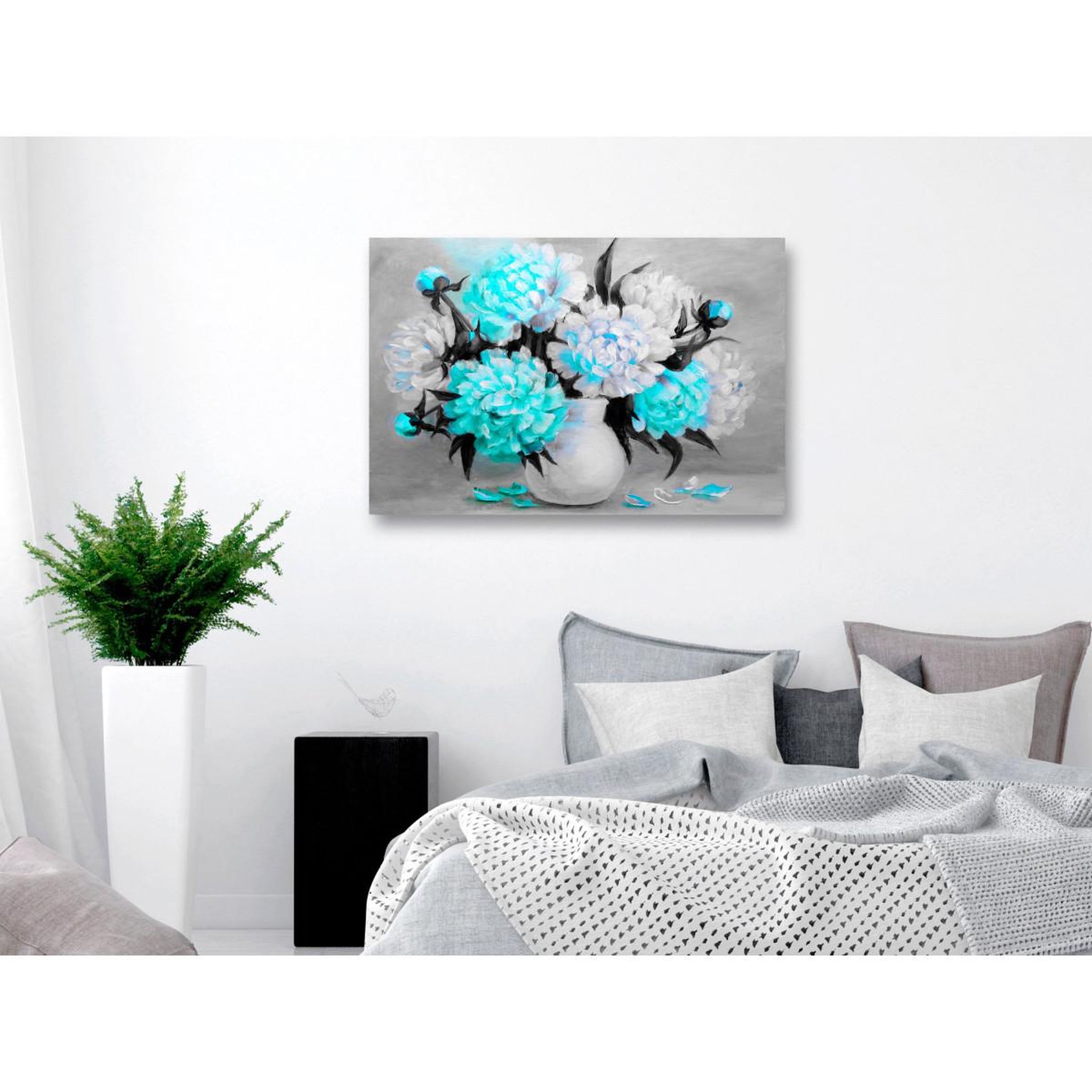 Voir la diapositive 2 : Paris Prix Tableau imprimé  fragrant colours wide blue