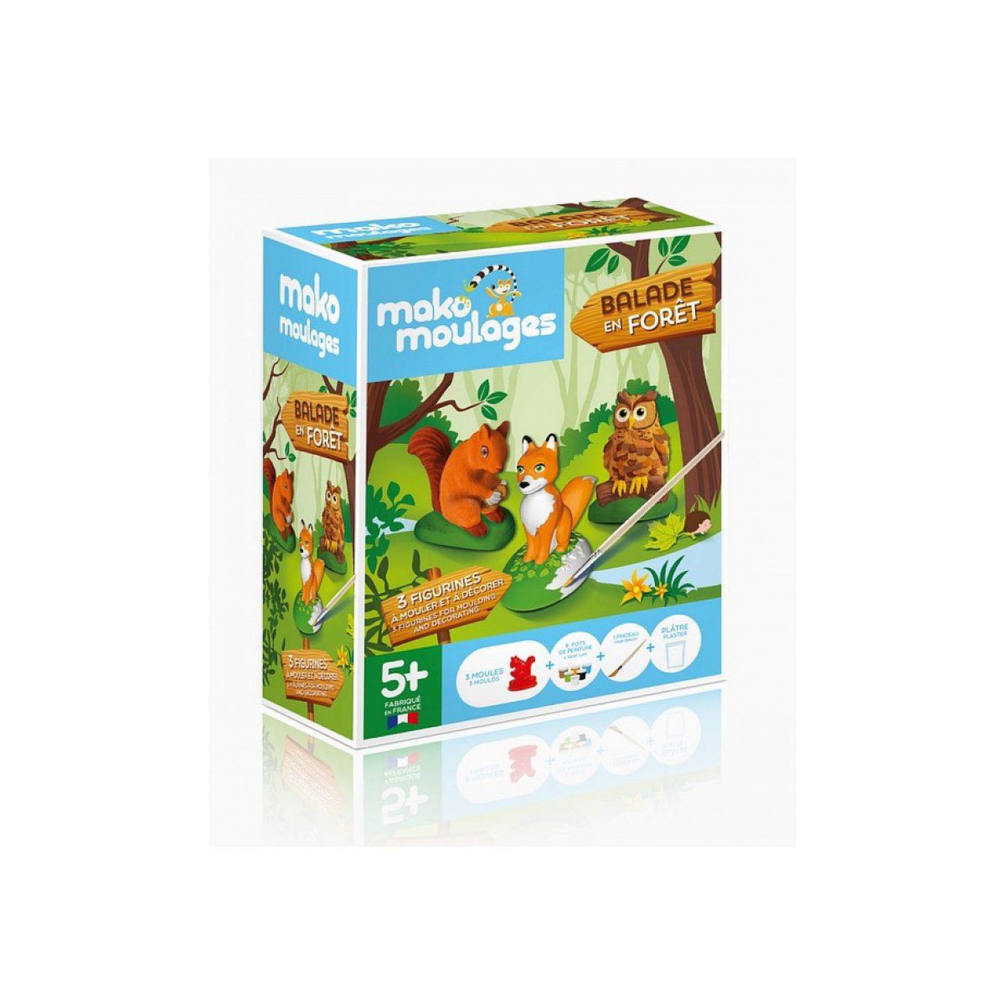 Mako Creations Mako moulage balade en foret 3 moules