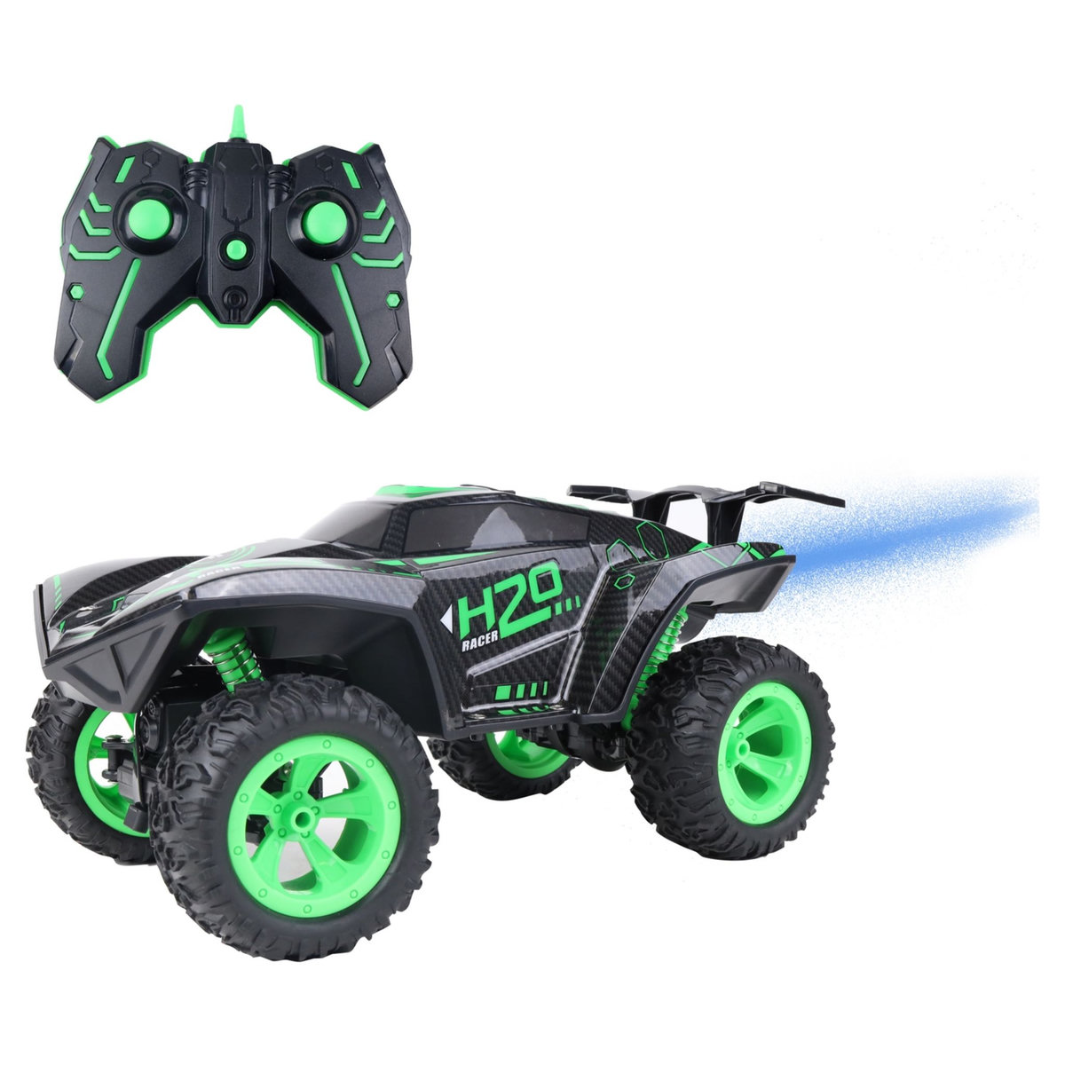 Voiture radiocommandée 4x4 avec spray 1/12e