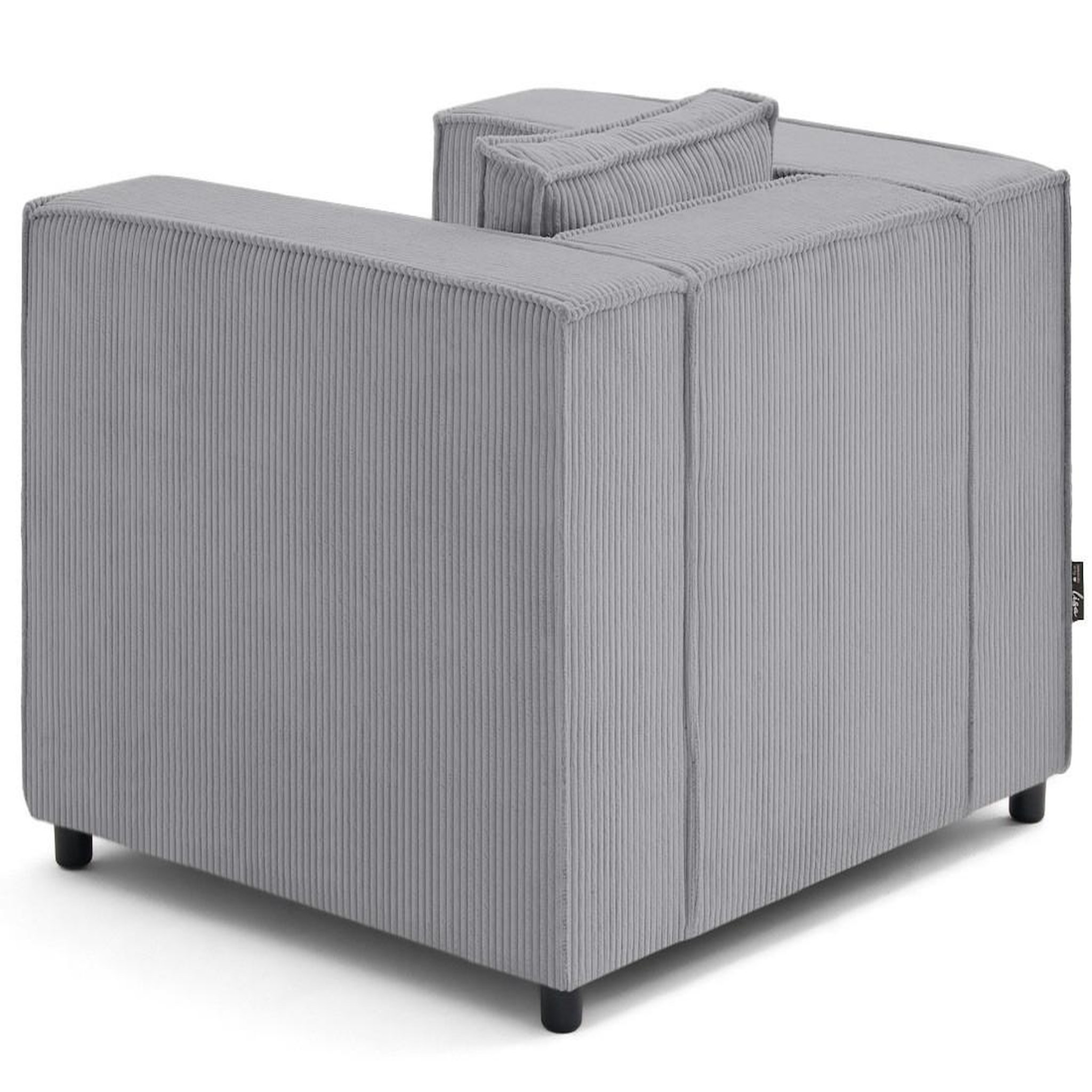 Voir la diapositive 4 : LISA DESIGN Stella - fauteuil en velours côtelé