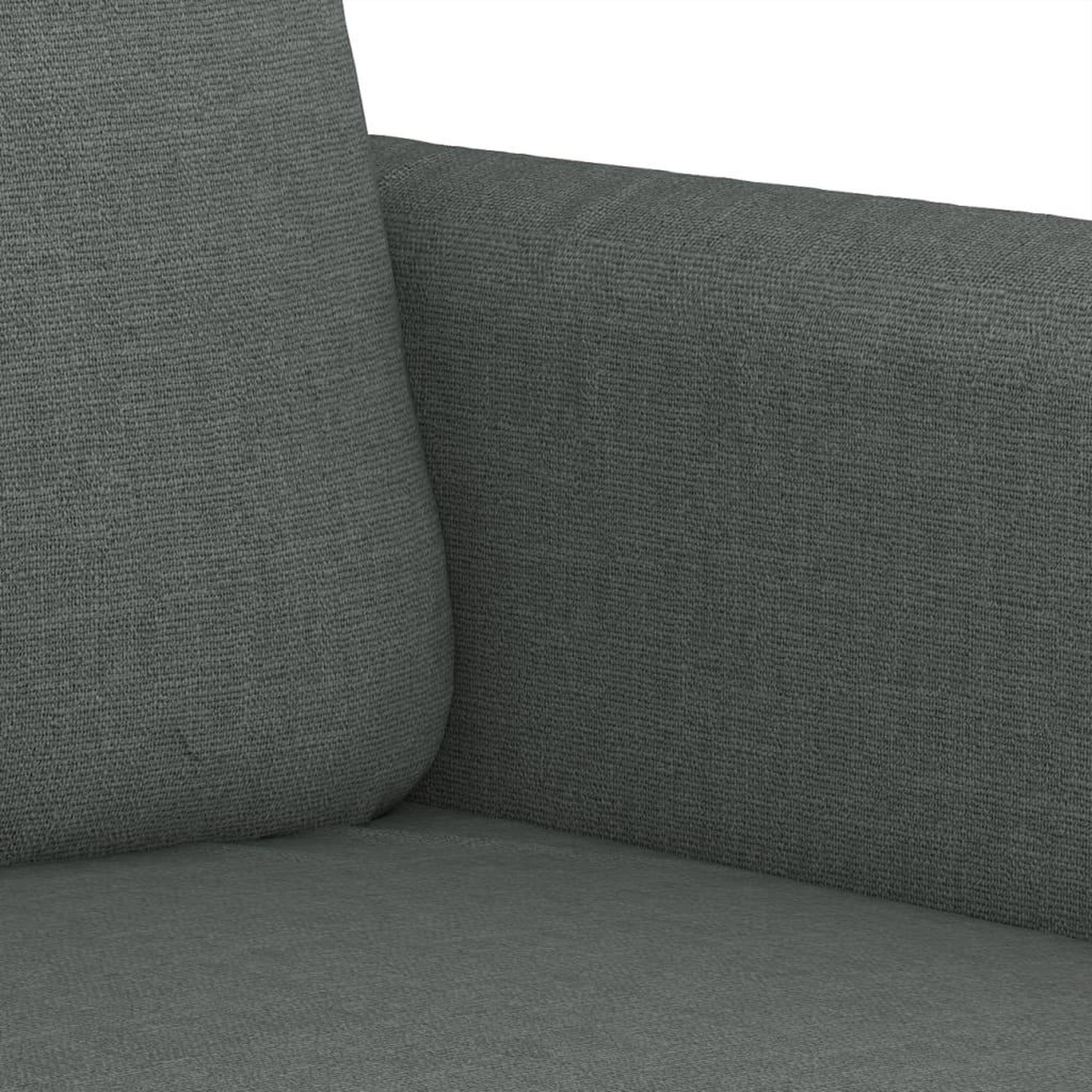 Voir la diapositive 5 : VIDAXL Ensemble de canapes 2 pcs avec coussins Gris fonce Tissu