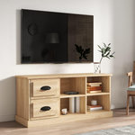 VIDAXL Meuble TV chene sonoma 102x35,5x47,5 cm bois d'ingenierie