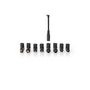 Voir la diapositive 1 : NEDIS Adaptateur pour ordinateur portable 90 W | 18.5 / 19 / 19.5 / 20 V DC | NEDIS - NBAU9001FBK