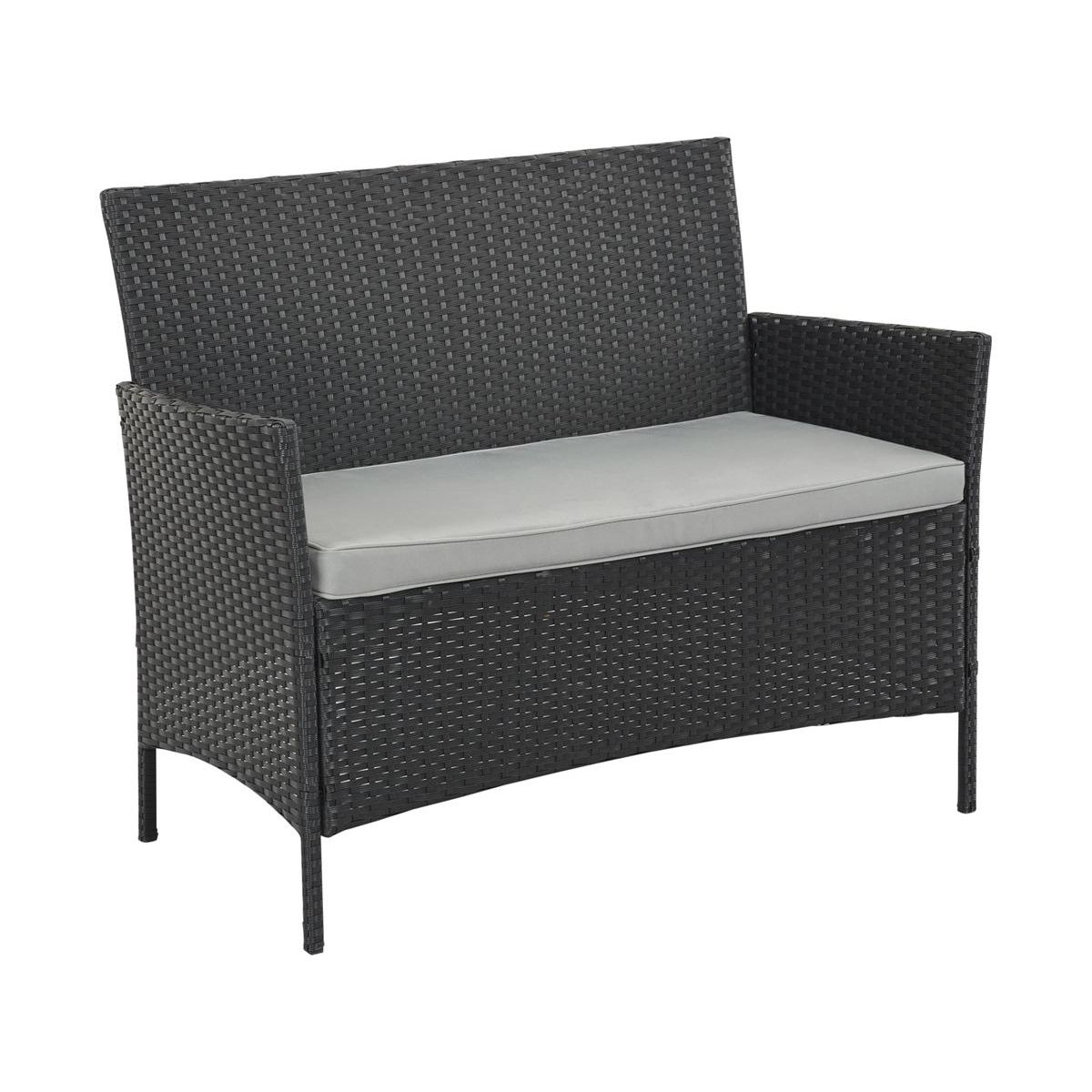 Habitat et Jardin Salon de jardin en résine tressée  Toronto Bis  - Atlanta - Noir