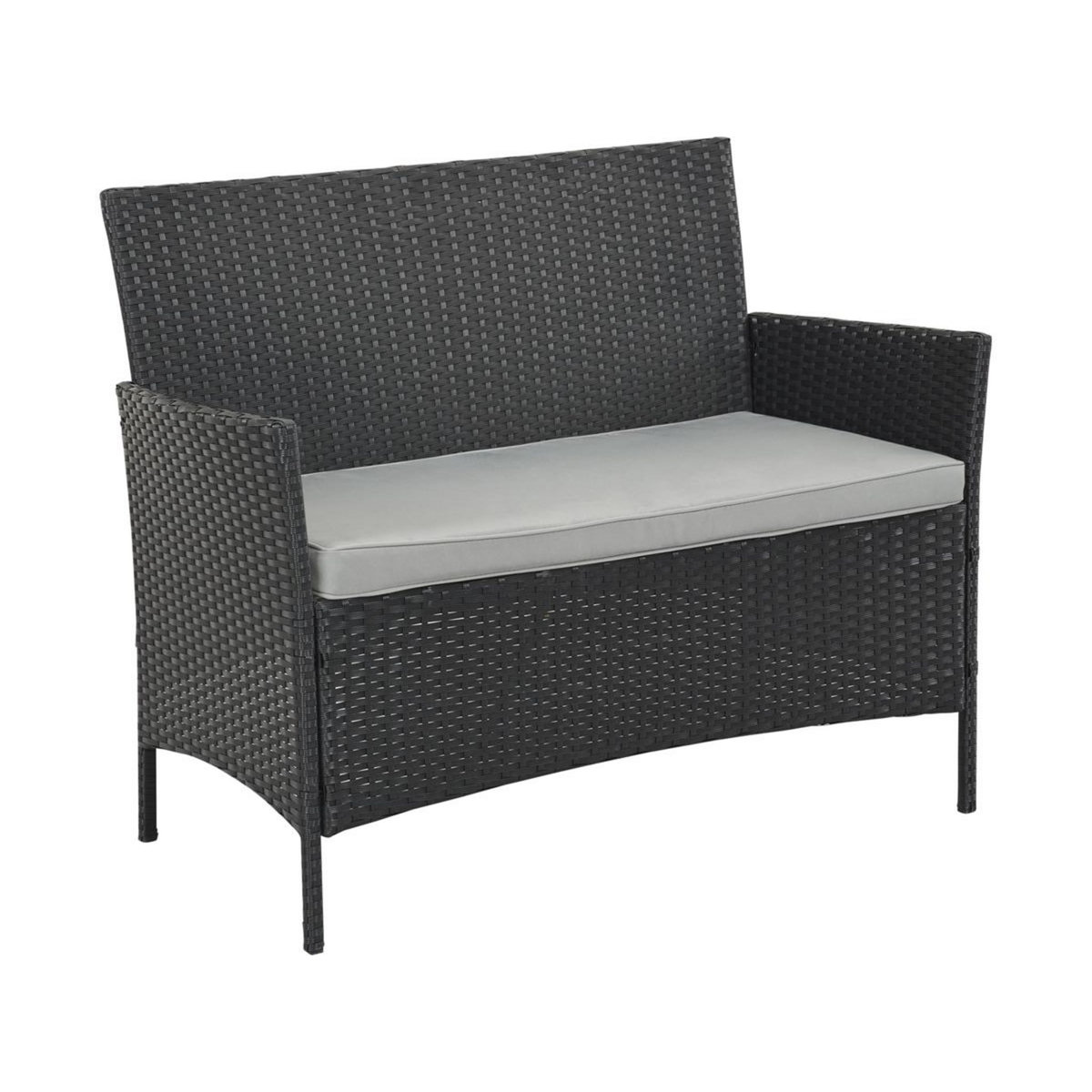 Habitat et Jardin Salon de jardin en résine tressée  Toronto Bis  - Atlanta - Noir