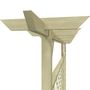 Voir la diapositive 4 : VIDAXL Cloture a lattes de jardin avec pergola Bois