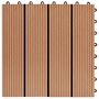 Voir la diapositive 5 : VIDAXL Carreau de terrasse 11 pcs WPC 30 x 30 cm 1 m^2 Couleur Teck