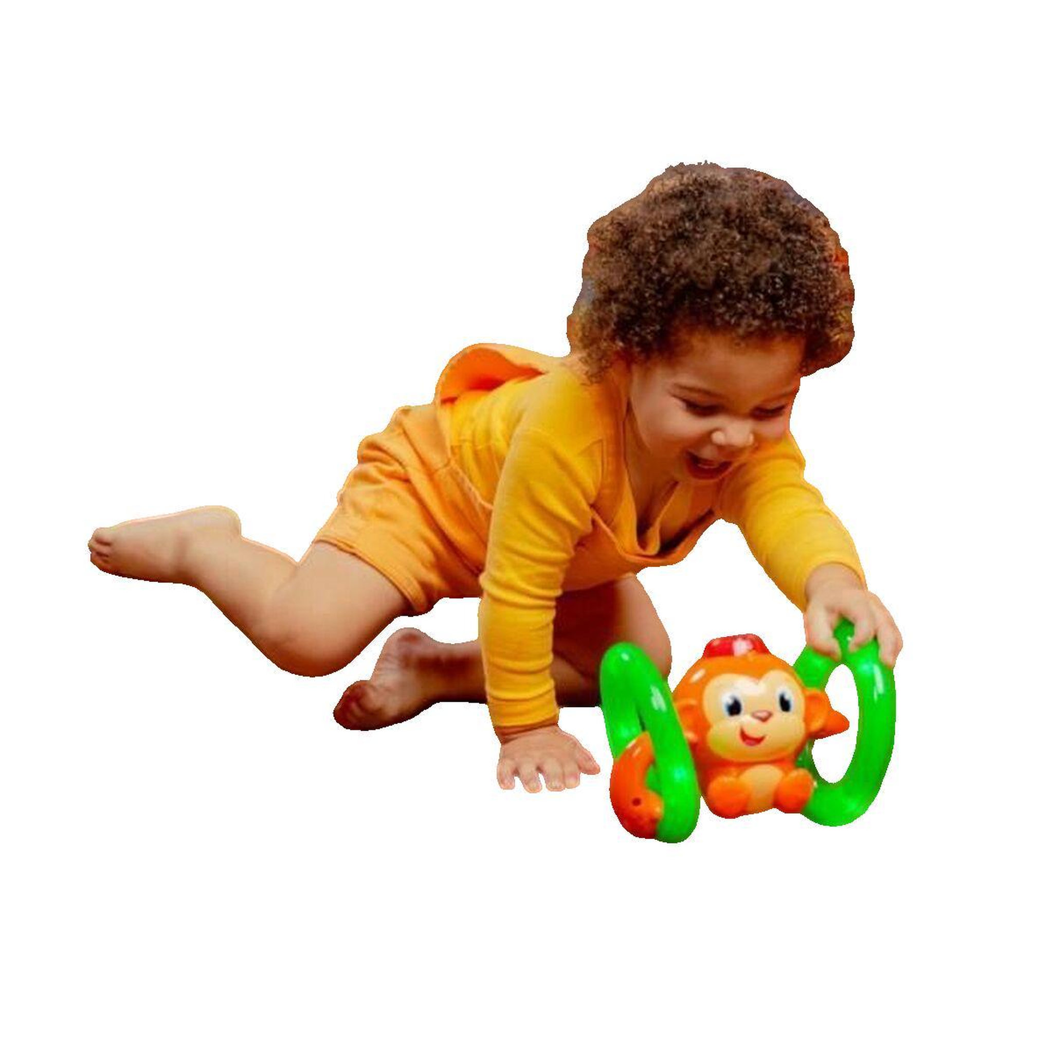 Voir la diapositive 3 : Bright Starts Jouet musical Bright Starts petit singe interactif